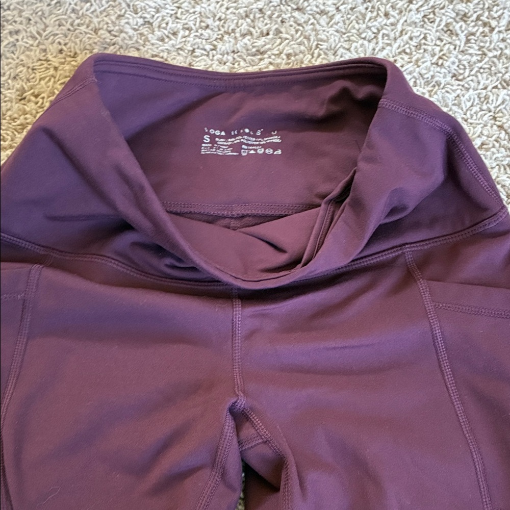 Purple Yougalicious High-Waist Yoga Leggings
